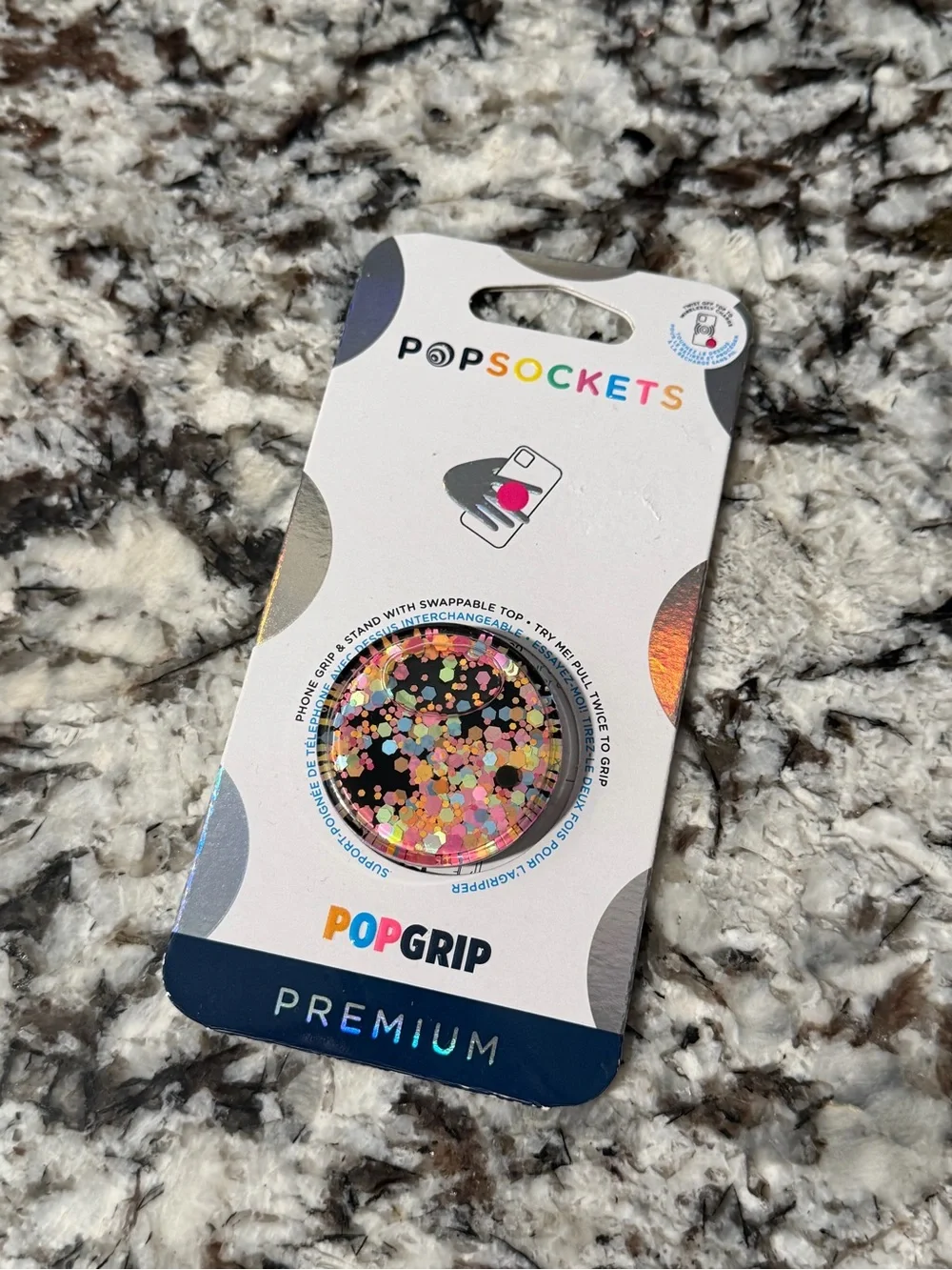 PopSocket PopGrip Premium Phone Grip - Multicolor Confetti